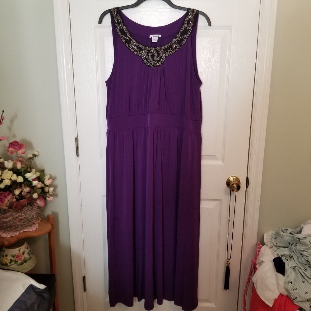 Candalite Maxi Dress with Beading